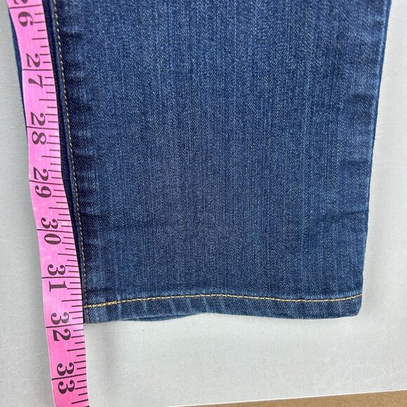 Paige Skyline Straight Jeans Womens 30 Blue Five Pocket Zip Fly Stretch - Picture 7 of 9